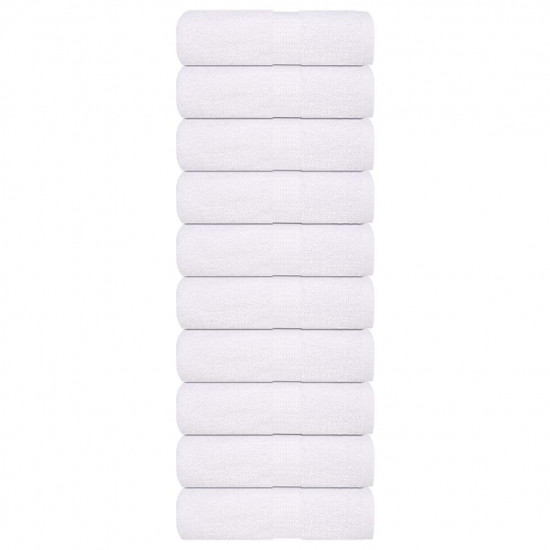 Uteráky pre hostí 10 ks biela 30x50 cm 360 g/m2, 100 % bavlna