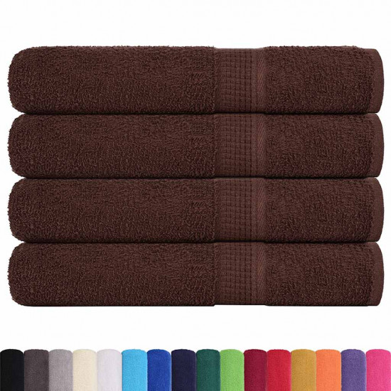 Uteráky do sauny 4 ks hnedá 80x200 cm 360 g/m2 100% bavlna