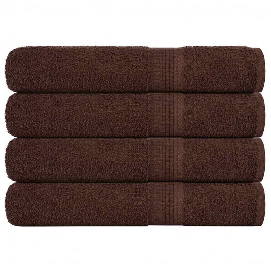 Uteráky do sauny 4 ks hnedá 80x200 cm 360 g/m2 100% bavlna