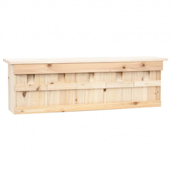 Búdka pre vrabcov s 5 komorami 68x15x21 cm jedľové drevo