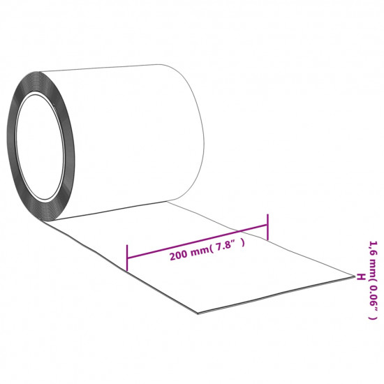 Záves na dvere modrý 200 mmx1,6 mm 10 m PVC