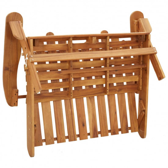 Adirondack Záhradná lavička 126 cm masívne akáciové drevo