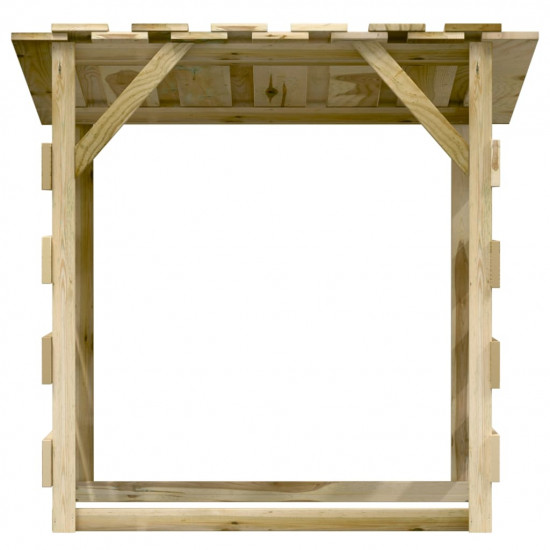 Pergola so strechami 2 ks 100x90x100 cm impregnované borovicové drevo