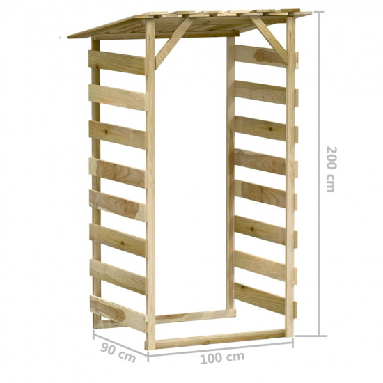 Pergola so strechami 4 ks100x90x200 cm impregnované borovicové drevo