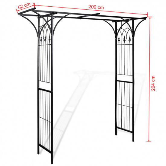 Záhradná pergola 200x52x204 cm