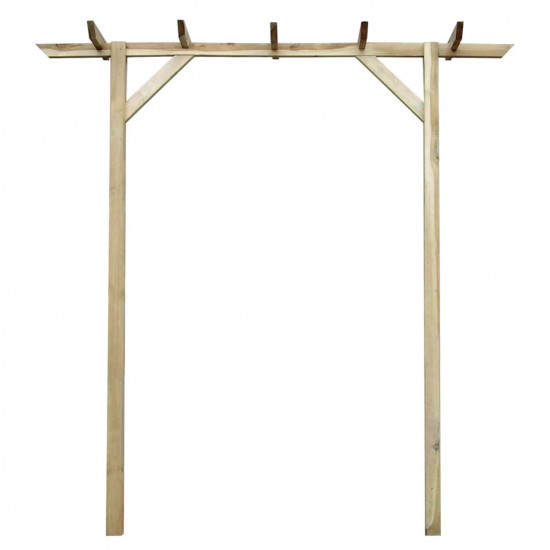 Záhradná pergola 200x40x205 cm, drevo