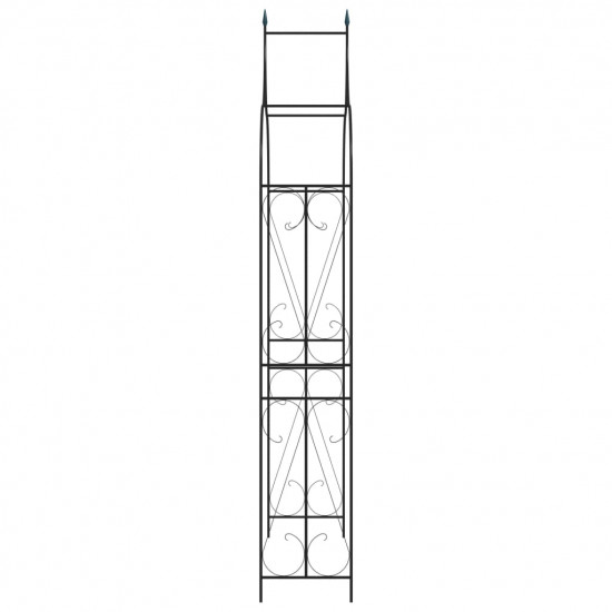 Záhradný oblúk, tmavozelený 120x38x258 cm, železo