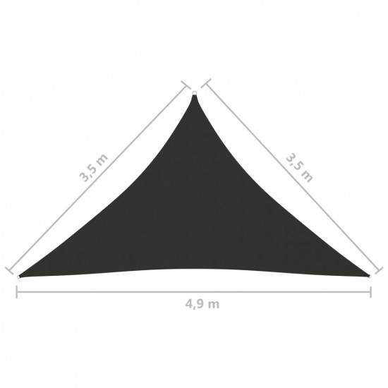 Tieniaca plachta oxfordská látka trojuholníková 3,5x3,5x4,9 m