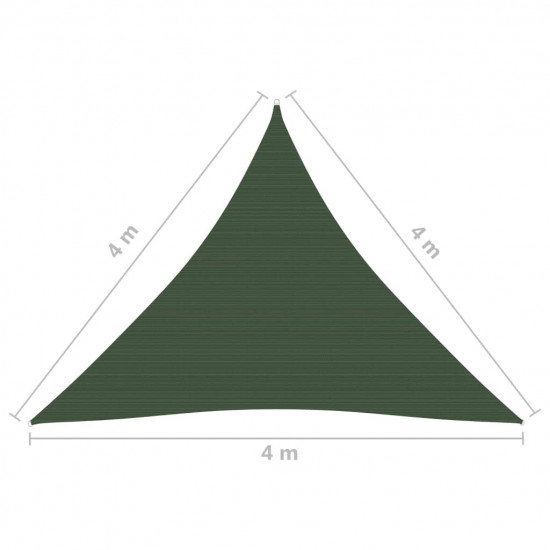 Tieniaca plachta 160 g/m² tmavozelená 4x4x4 m HDPE