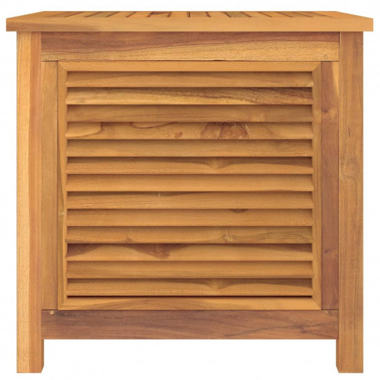 Záhradný úložný box s vreckom 60x50x5 cm masívny teak