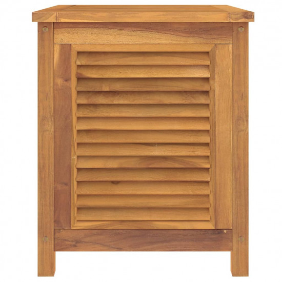 Záhradný úložný box s vreckom 60x50x5 cm masívny teak