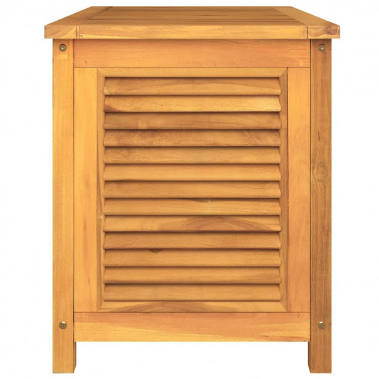 Záhradný úložný box s vreckom 90x50x58 cm masívny teak