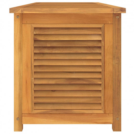 Záhradný úložný box s vreckom 150x50x53 cm masívny teak