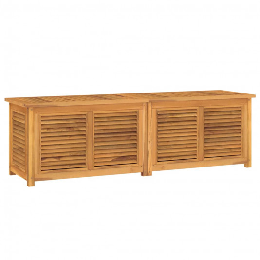 Záhradný úložný box s vreckom 175x50x53 cm masívny teak