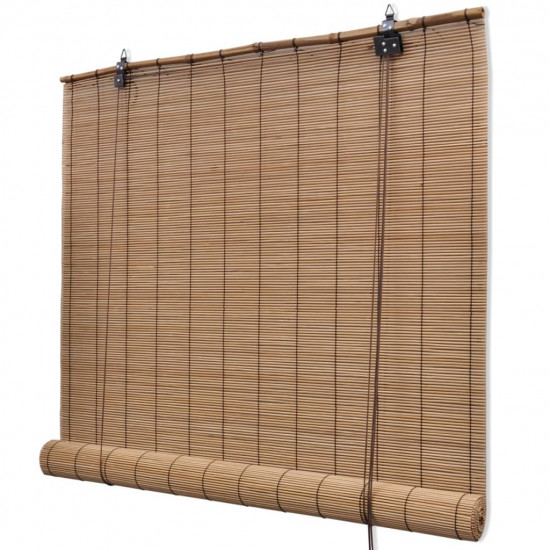Hnedá bambusová roleta 100x160 cm