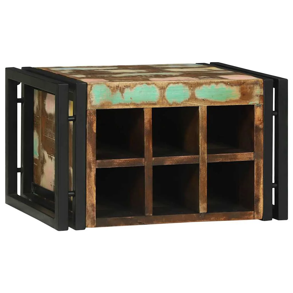 Regál na víno Viacfarebný 46 x 35 x 27.5 cm Recyklovaný masív