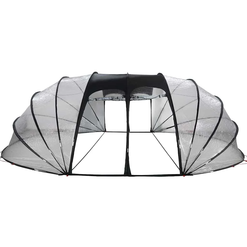 Dómový stan na bazén Priehľadná 640 x 432 x 205 cm PVC