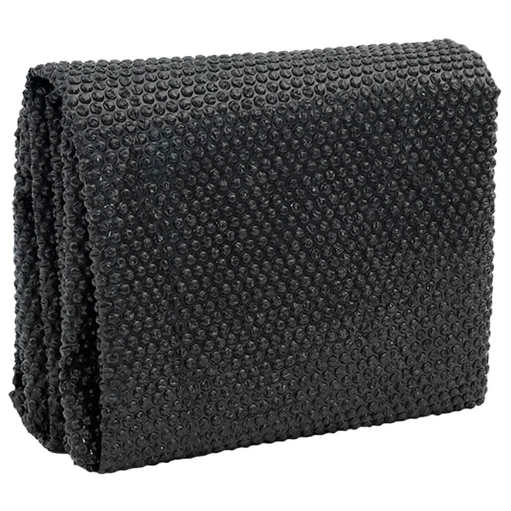 Štvorcový čierny bazénový kryt 10x5m