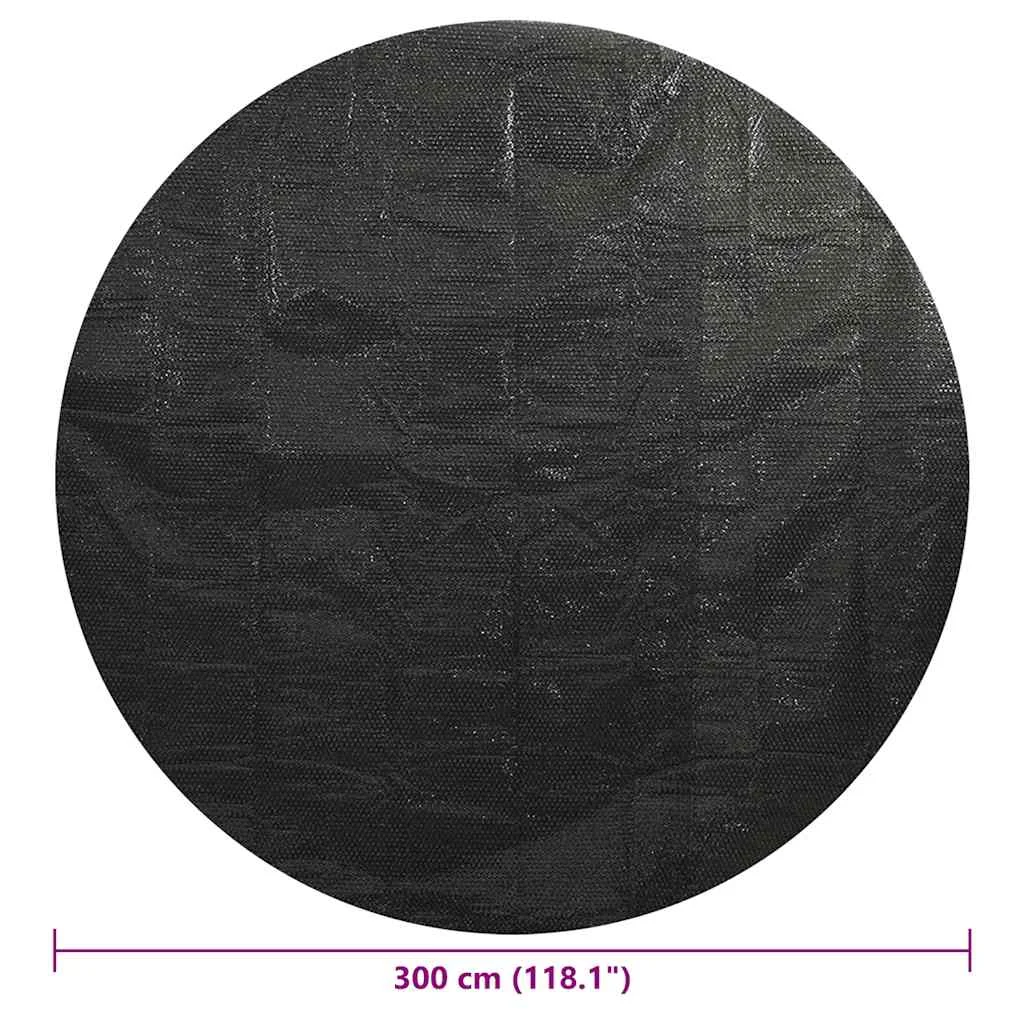 Bazénová plachta, čierna 300 cm, PE