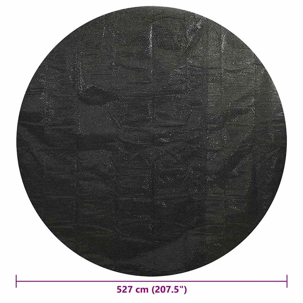 Bazénová plachta, čierna 527 cm, PE