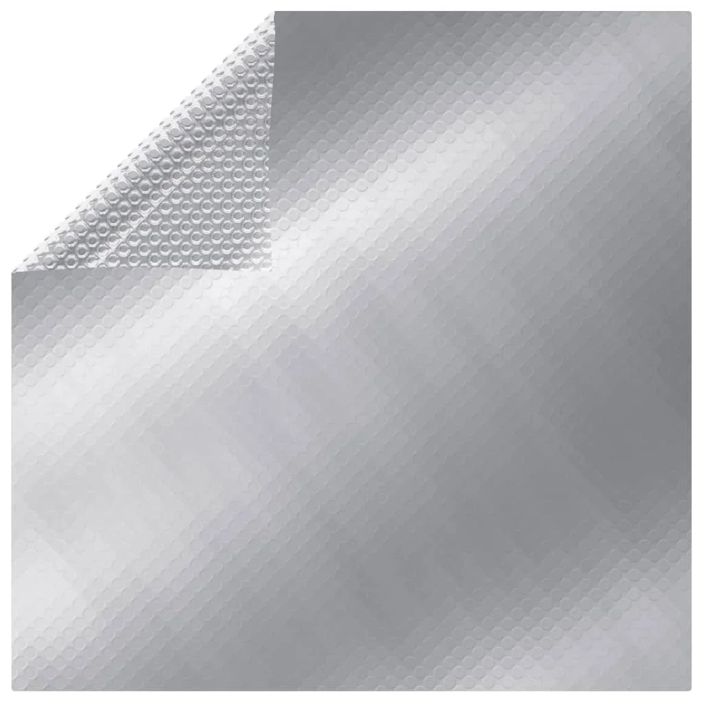 Obdĺžniková bazénová plachta 1000x600 cm PE strieborná