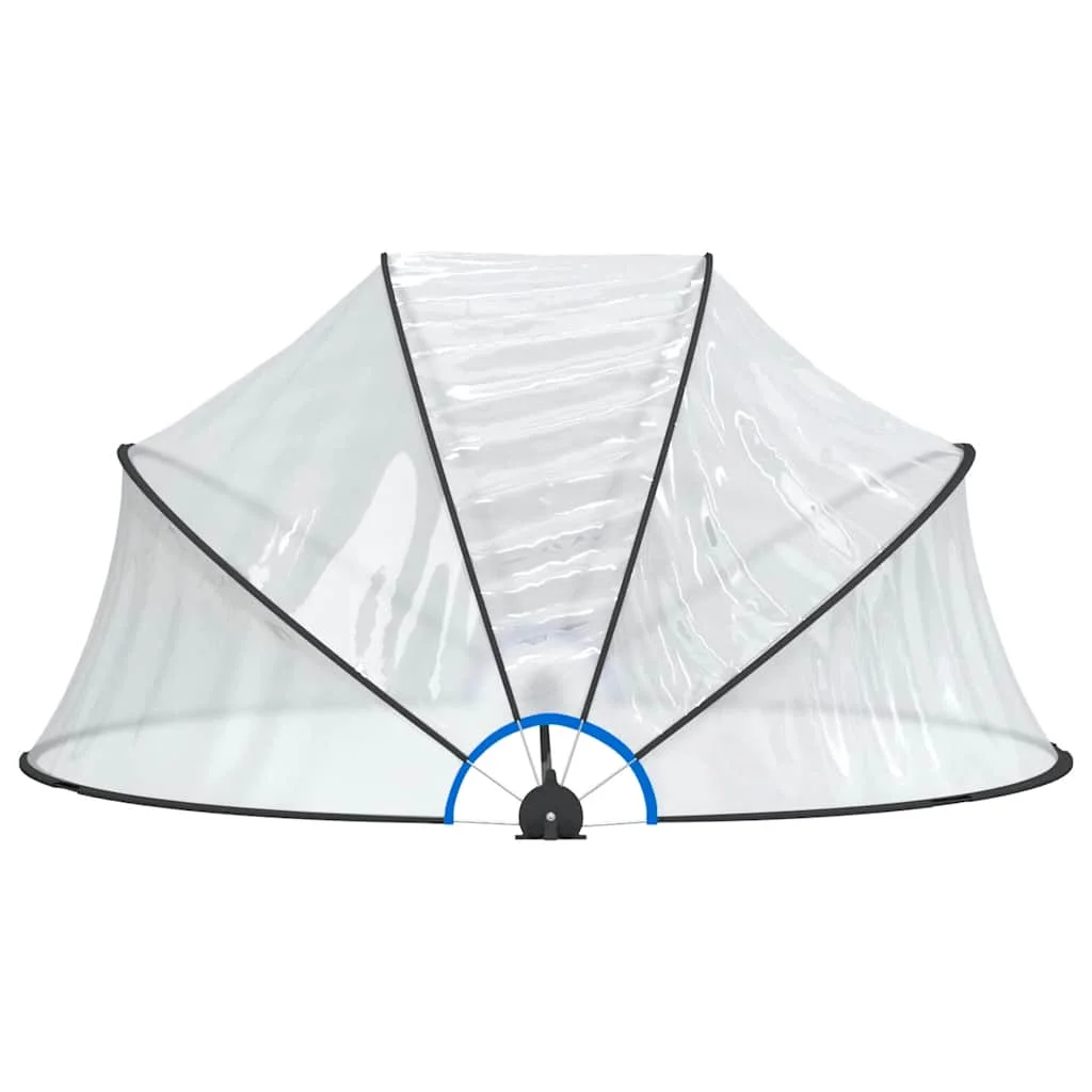 Bazénová kupola okrúhla 315x158 cm PVC