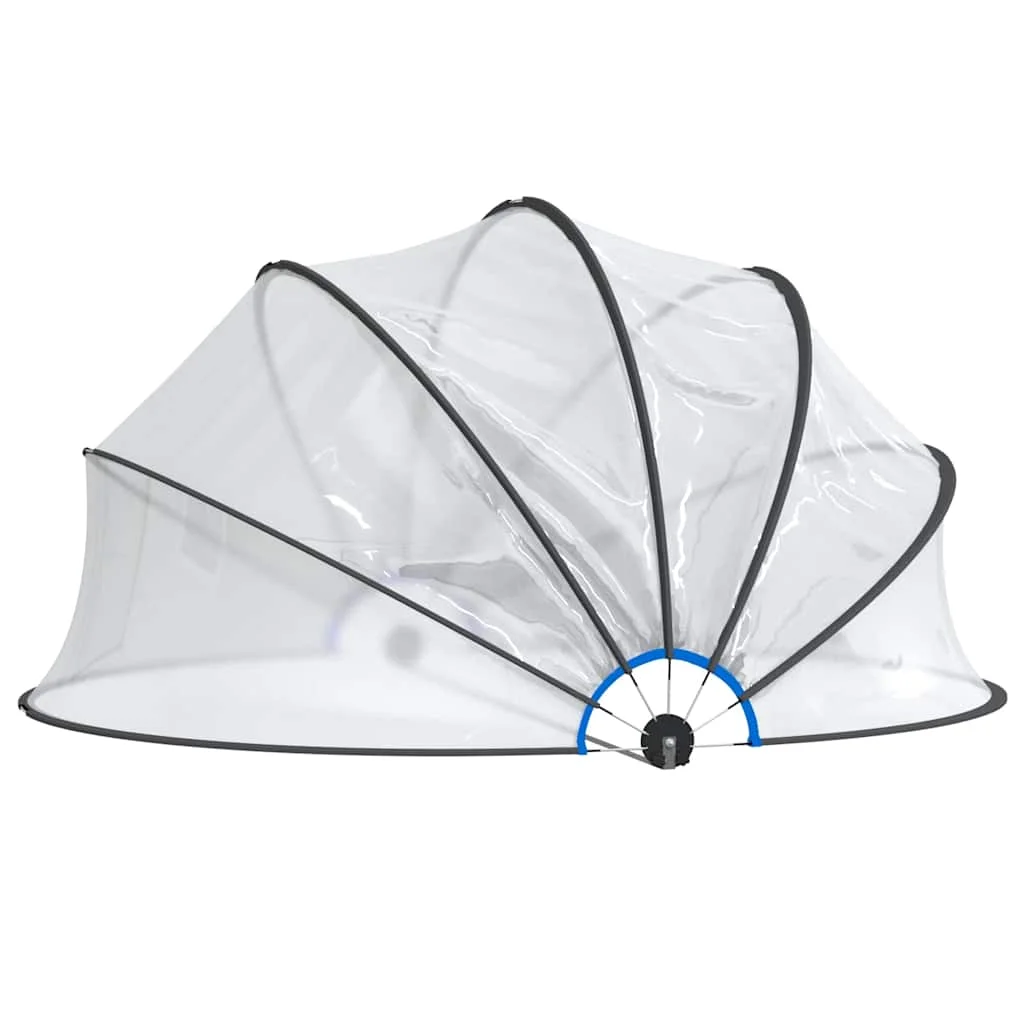 Bazénová kupola okrúhla 406x203 cm PVC