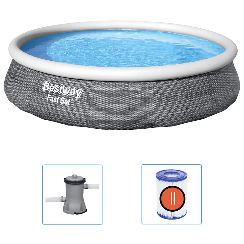 Bestway Nafukovacia bazénová sada s pumpou Fast Set 396x84 cm