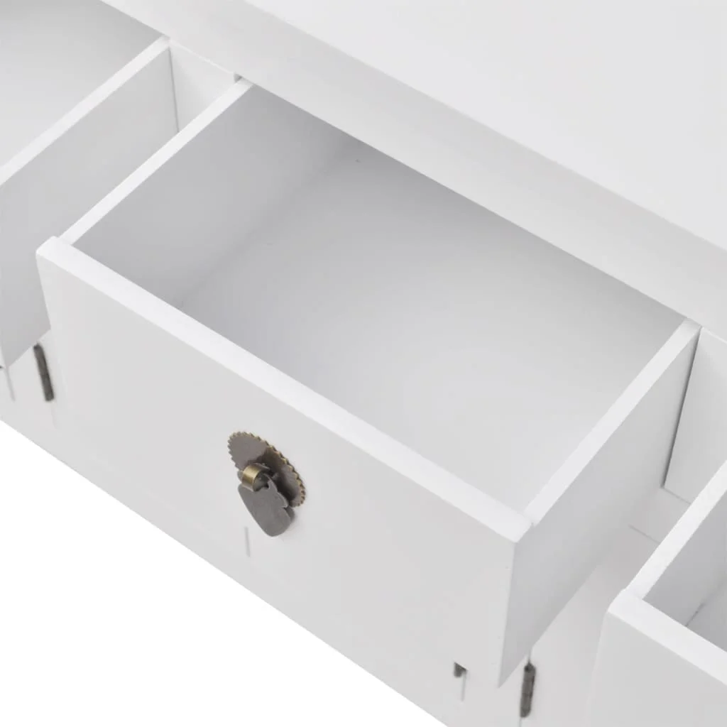   Príborník v čínskom štýle z masívneho dreva, biely