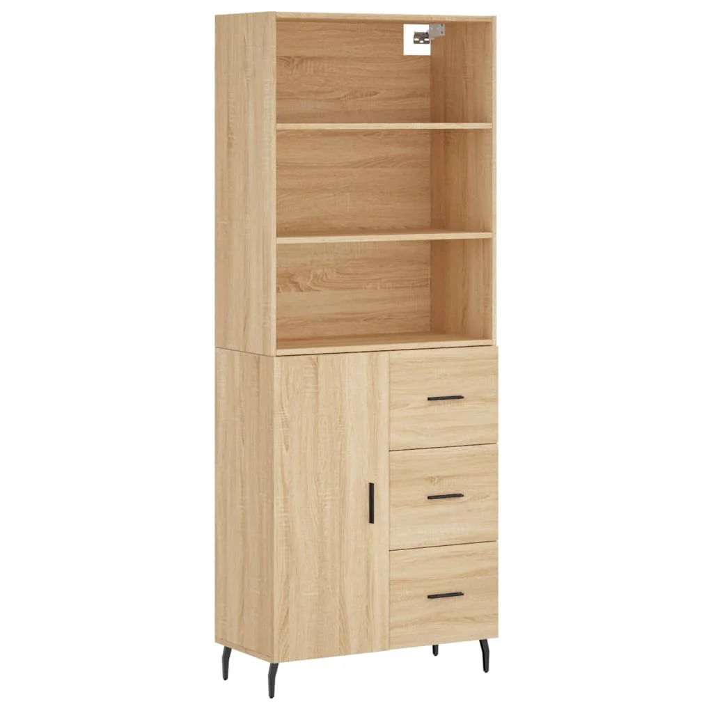 Vysoká skrinka dub sonoma 69,5x34x180 cm spracované drevo