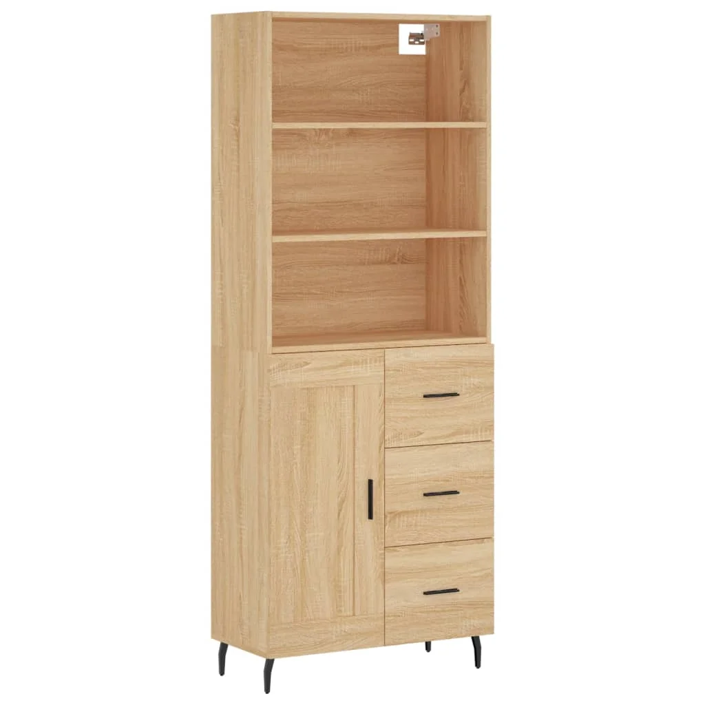 Vysoká skrinka dub sonoma 69,5x34x180 cm spracované drevo