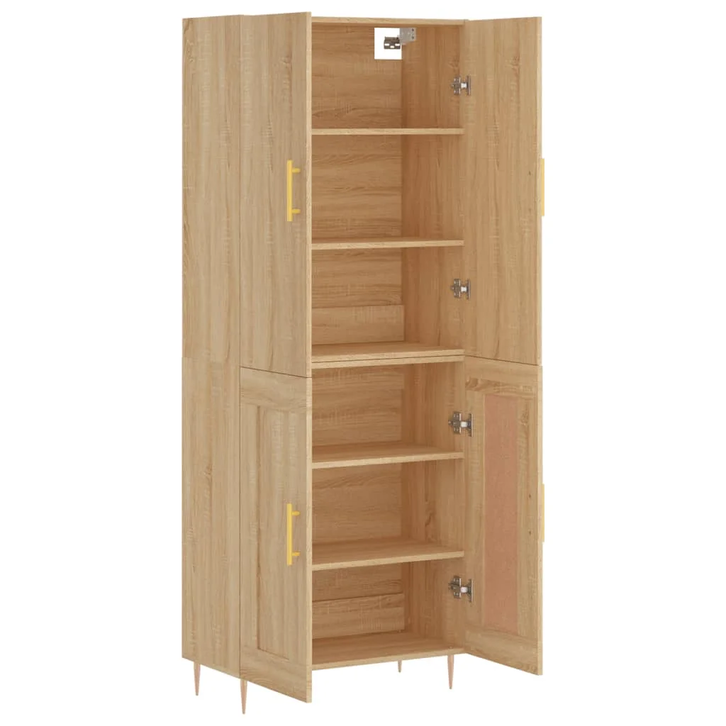 Vysoká skrinka dub sonoma 69,5x34x180 cm spracované drevo