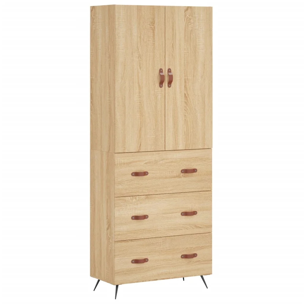 Vysoká skrinka dub sonoma 69,5x34x180 cm spracované drevo