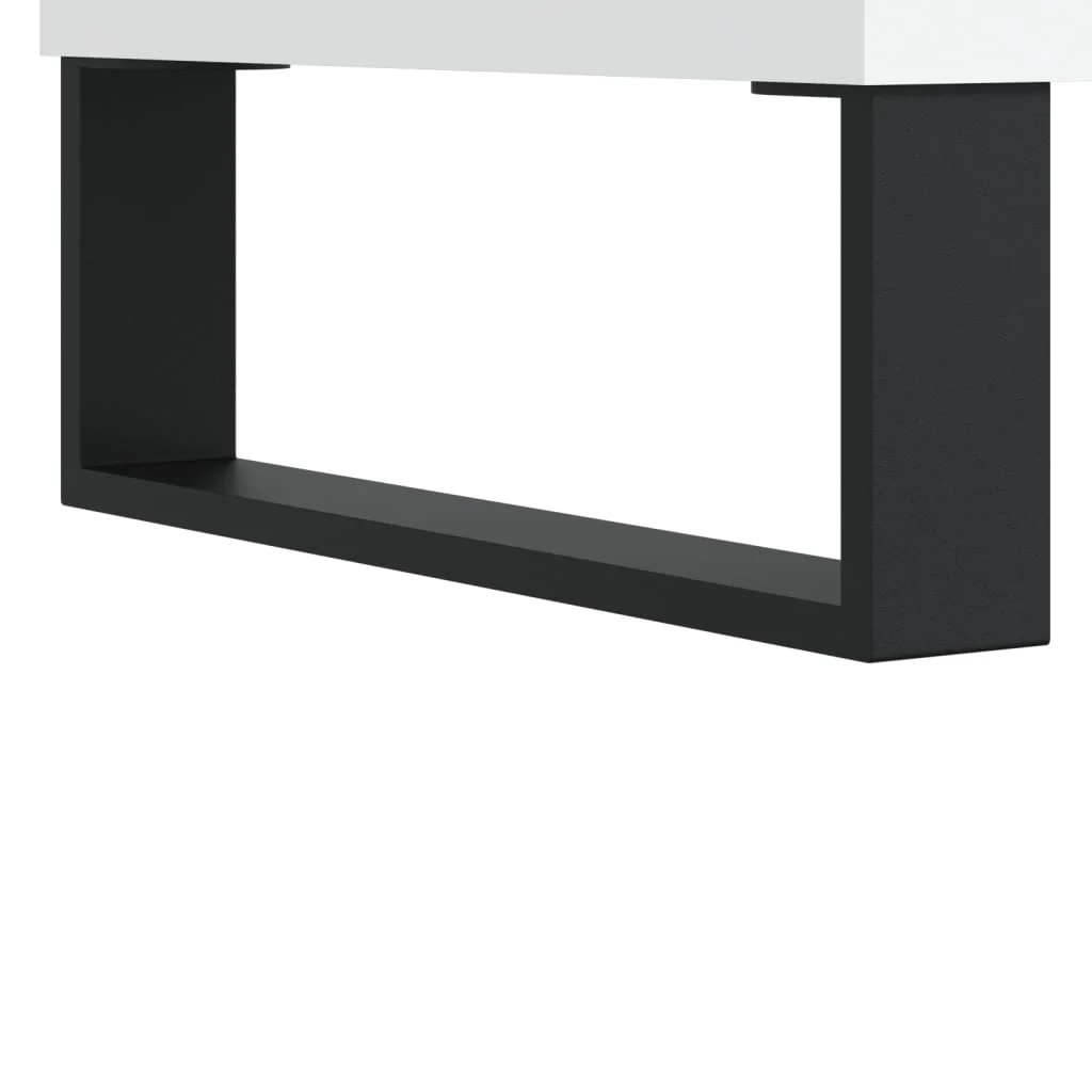 Vysoká skrinka biela 69,5x34x180 cm spracované drevo