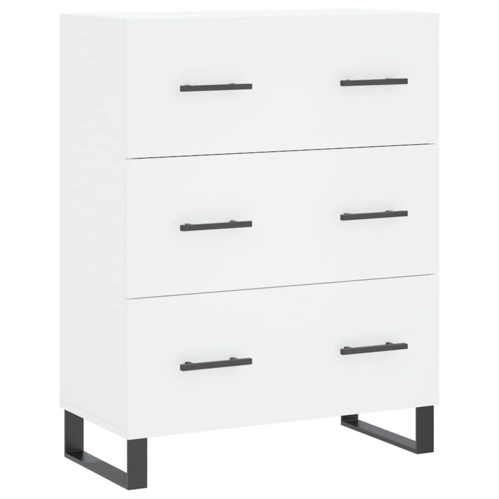 Vysoká skrinka biela 69,5x34x180 cm spracované drevo