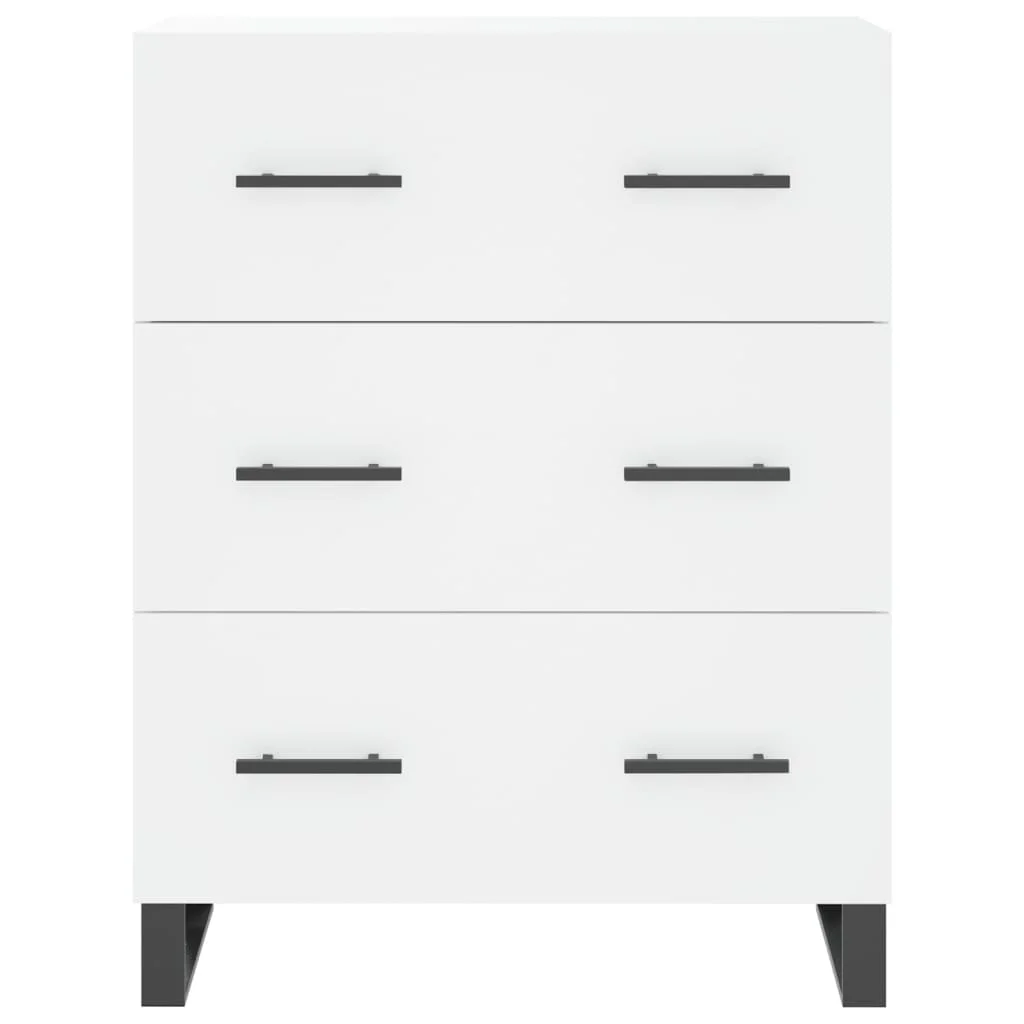 Vysoká skrinka biela 69,5x34x180 cm spracované drevo
