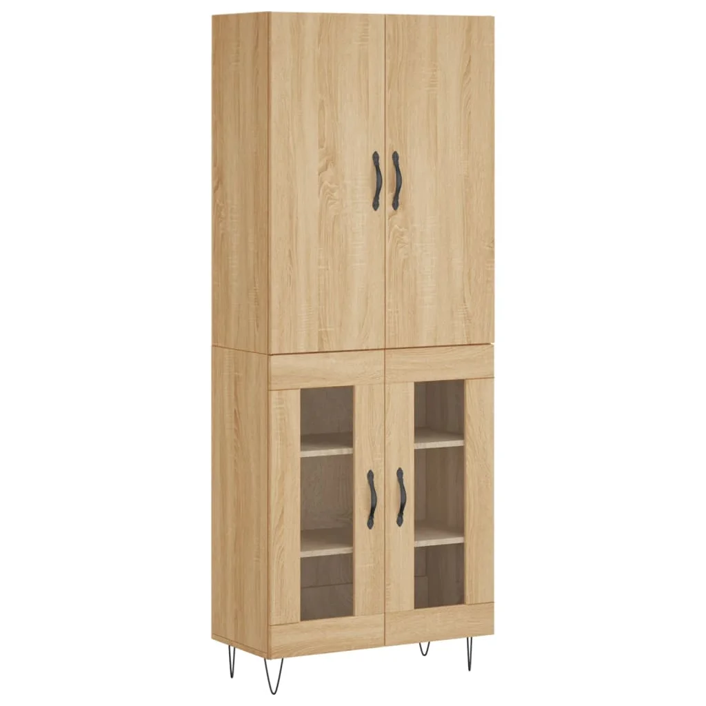Vysoká skrinka dub sonoma 69,5x34x180 cm spracované drevo