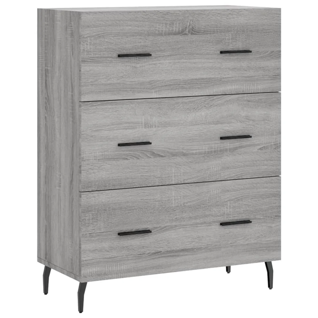 Vysoká skrinka sivý dub sonoma 69,5x34x180 cm spracované drevo
