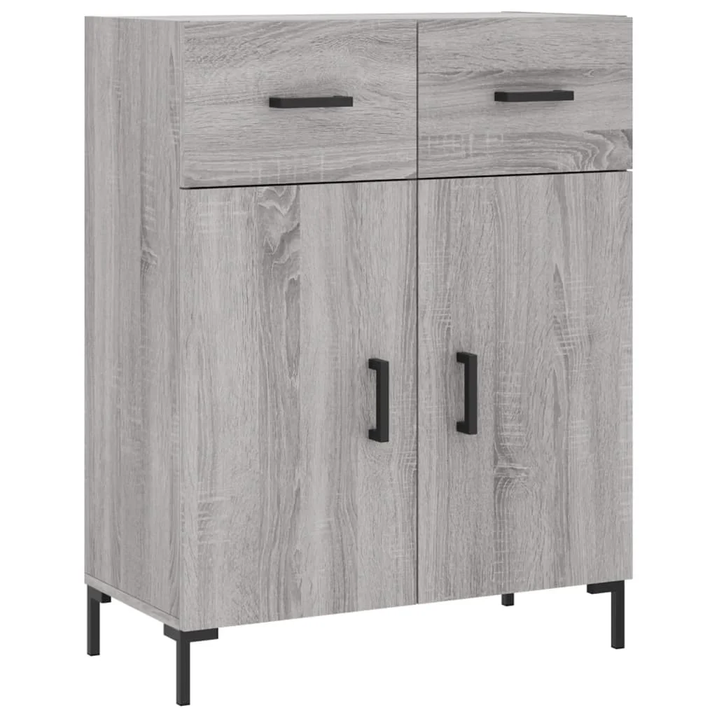 Vysoká skrinka sivý dub sonoma 69,5x34x180 cm spracované drevo