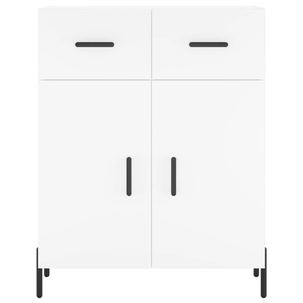 Vysoká skrinka biela 69,5x34x180 cm spracované drevo