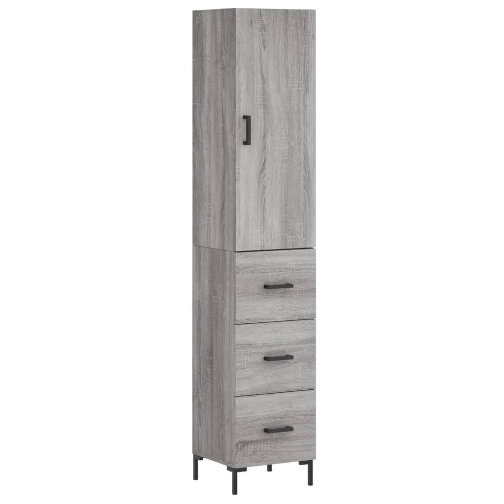 Vysoká skrinka dub sonoma 34,5x34x180 cm spracované drevo