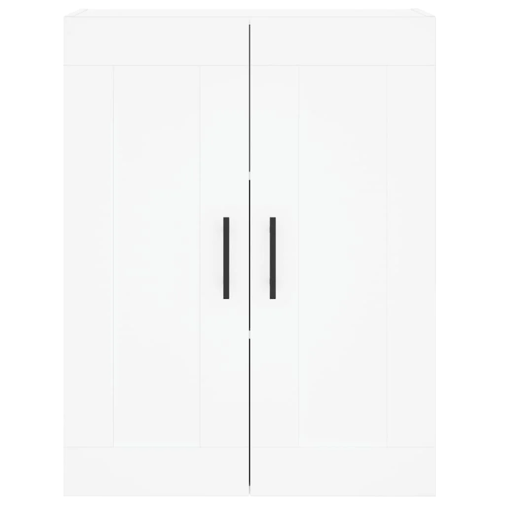 Vysoká skrinka biela 69,5x34x180 cm spracované drevo