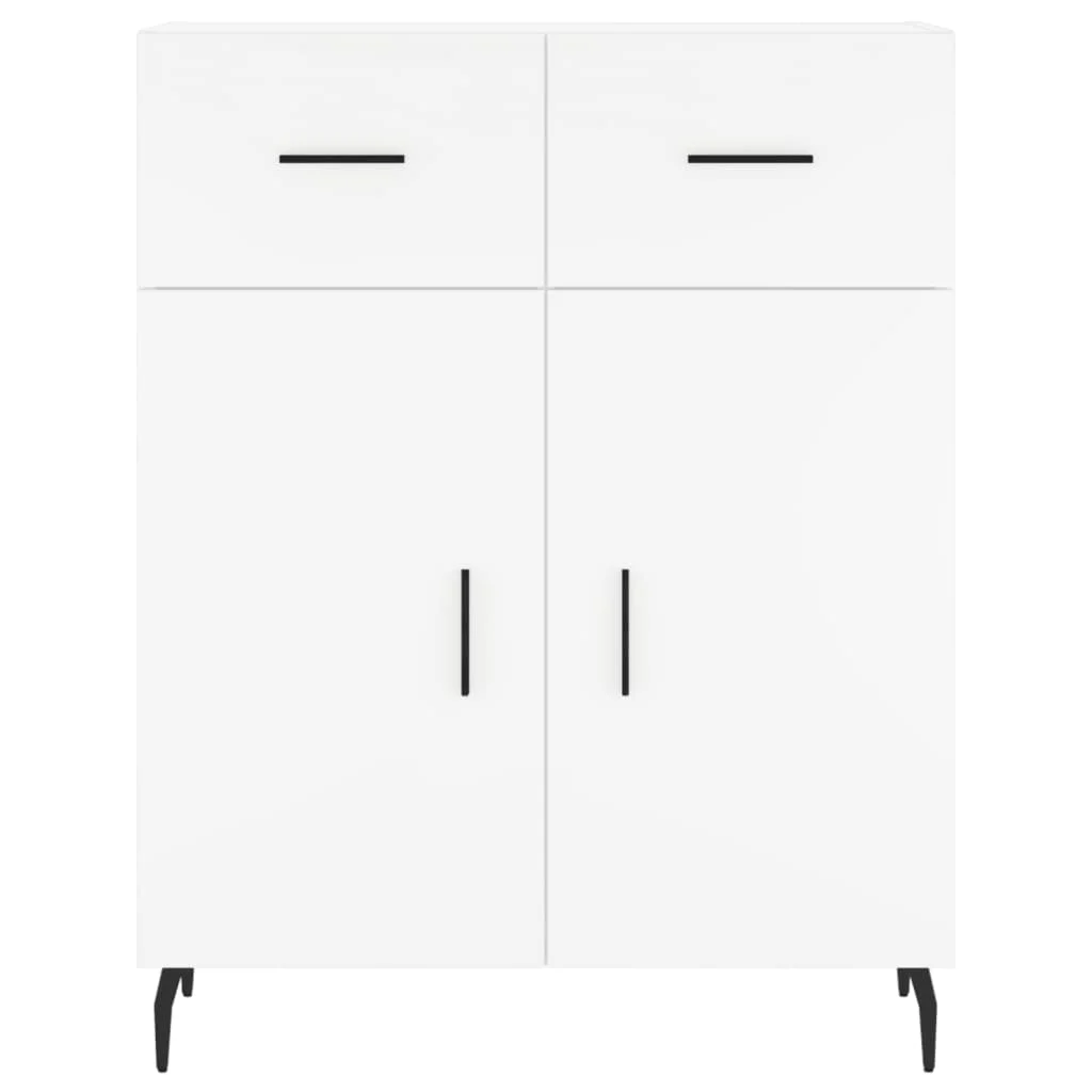 Vysoká skrinka biela 69,5x34x180 cm spracované drevo