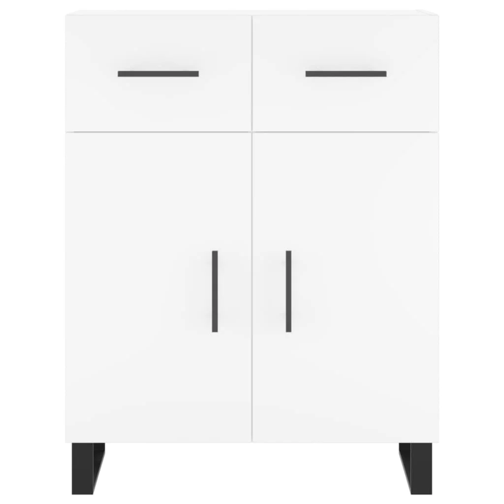 Vysoká skrinka biela 69,5x34x180 cm spracované drevo