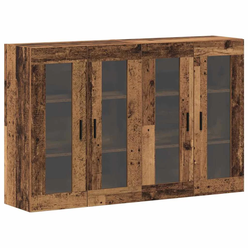 Závesné skrinky 2 pcs Staré drevo 69.5 x 34 x 90 cm