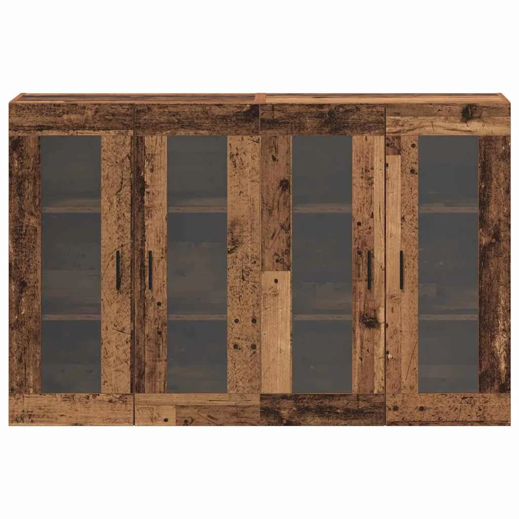 Závesné skrinky 2 pcs Staré drevo 69.5 x 34 x 90 cm