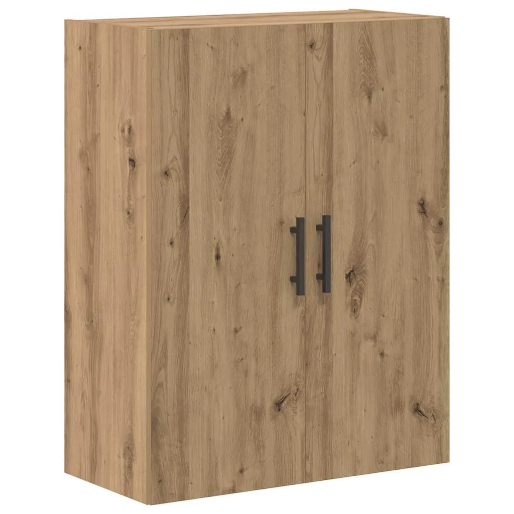 Highboard 2 pcs Remeselný dub Drevovláknitá doska a sklo