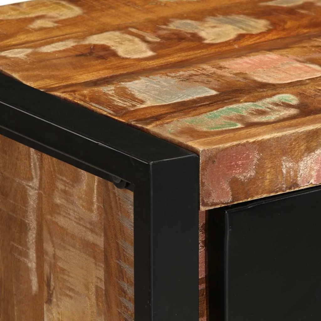 Zásuvková skrinka Viacfarebná Rekultivované masívne drevo