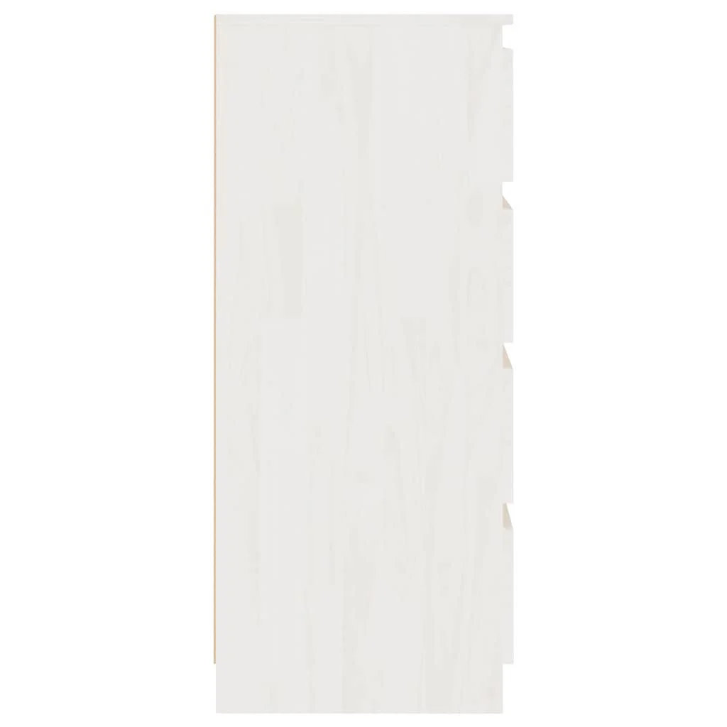 Bočná skrinka biela 60x36x84 cm borovicový masív