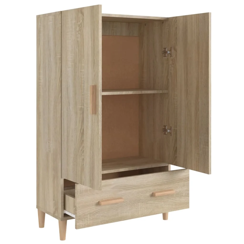 Vysoká skrinka dub sonoma 70x31x115 cm spracované drevo